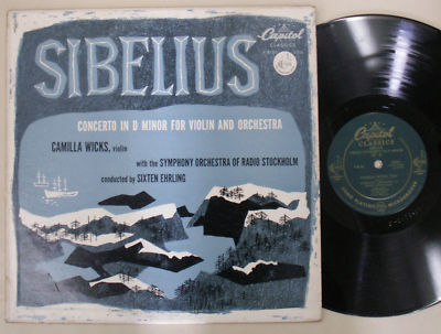 Camilla Wicks Stockholm Sibelius ORIGINAL LP Classical A
