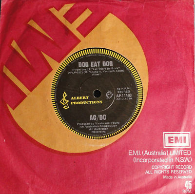 popsike.com - AC/DC - Dog Eat Dog/Carry Me Home - 7