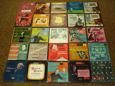 (25) 45rpm BOX SETS-CLASSICAL-ALL RCA RED VINYL-NICE A