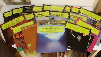 BOX OF 65 DEUTSCHE GRAMMOPHON CLASSICAL RECORDS A