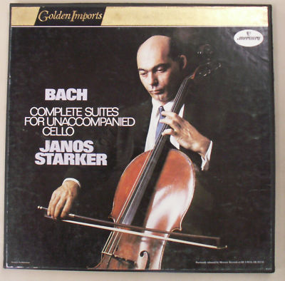 Janos Starker UNPLAYED Bach cello 3 LP box Classical A