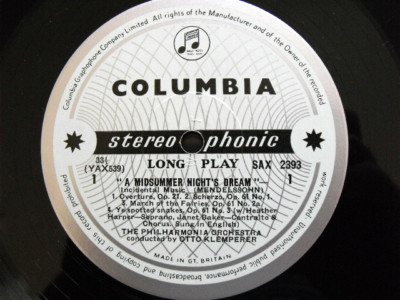 CLASSICAL-MENDELSSOHN-MIDSUMMER NIGHTS DREAM-SAX 2393 A