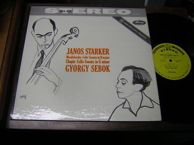 Janos Starker Gyorgy Sebok MERCURY CLASSICAL LP Cello A