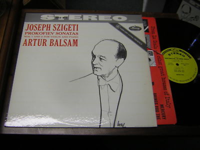 Jospeh Szigeti Artur Balsam CLASSICAL MERCURY DJ LP Pro A