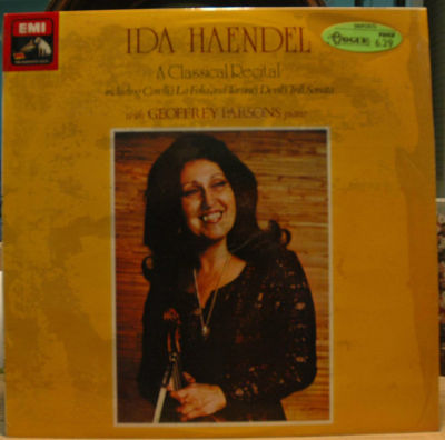 IDA HAENDEL: Classical Recital EMI ASD 3352 A