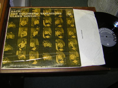 Glenn Gould 50s CLASSICAL PIANO LP Bach Goldberg Variat A