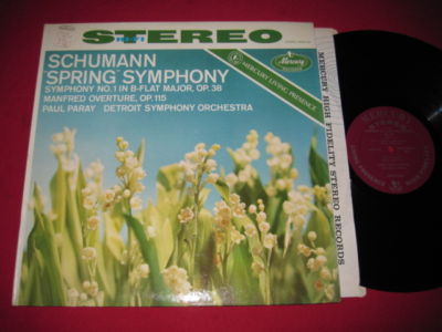 SCHUMANN SPRING SYMPHONY - PAUL PARAY - CLASSICAL LP A