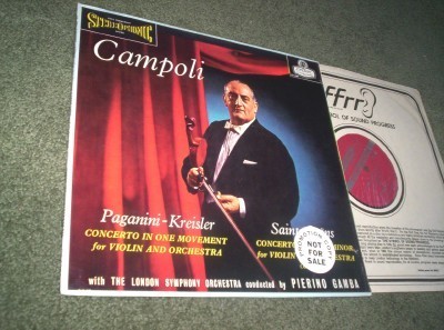 CLASSICAL LP CAMPOLI PAGANINI KREISLER LONDON BB STEREO A