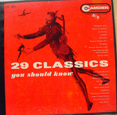 CLASSICAL RCA COMP 29 classics you should know 6 LP VG CFL-103 USA 1955 Camden A