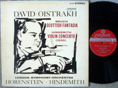 OISTRAKH BRUCH HINDEMITH LONDON FFSS CLASSICAL CS 6337 A