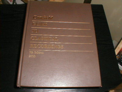 Canfield HC Classical Recording Price Guide Lp 45 78 CD A