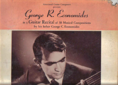 RARE GEORGE R ECONOMIDES 1st LP Classical guitarist A