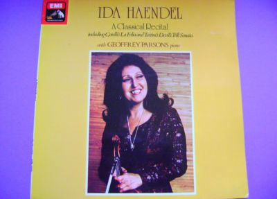 IDA HAENDEL VIOLIN CLASSICAL RECITAL ASD 3352 UK HMV LP A