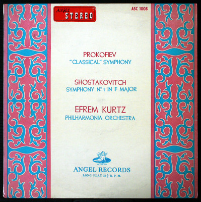"PROKOFIEV CLASSICAL SYM." KURTZ JPN EARLY W&G STEREO A