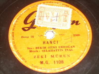 Turkish classical 78 Zeki Muren incredible male voice h A