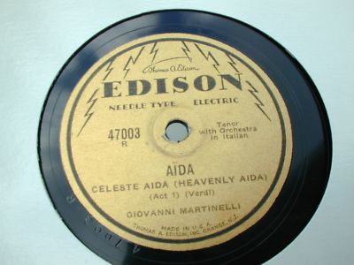 CLASSICAL G. MARTINELLI ON EDISON NEEDLE CUT ELECTRIC A