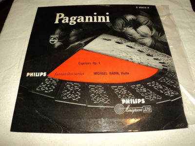 10" CLASSICAL LP MICHAEL RABIN VIOLIN PAGANINI CAPRICES OP.1 NM A