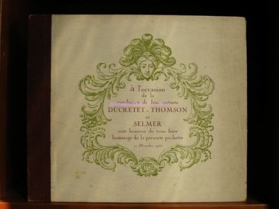 Ducretet Thomson Classical Music Beginning A