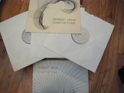 HERBERT BRUN Compositons 3 LP Box Private Experimental Electronic Classical RARE A