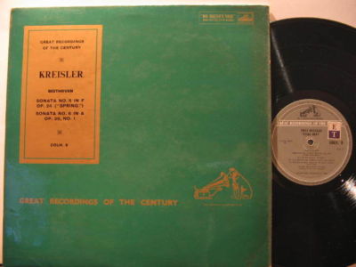FRITZ KREISLER & FRANZ RUPP uk LP BEETHOVEN SONATAS 5 & 6 Classical MONO HMV exc A