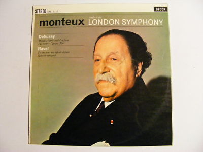 DECCA SXL 2312 Debussy/Ravel 1960s Monteux LSO Classical Wide Band LP A