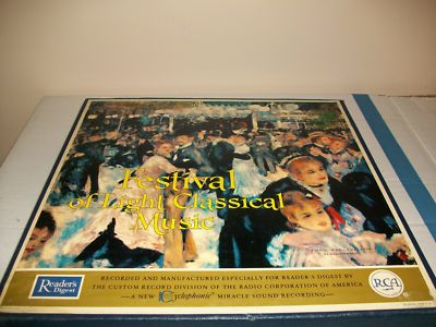 Readers Digest Festival of Light Classical Music 12 record Box set Mint cond. A
