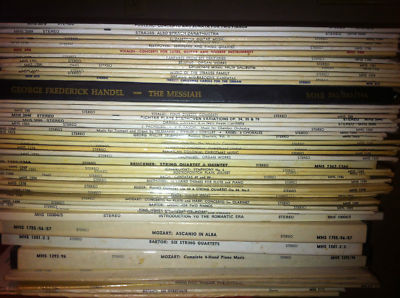 45 MHS Musical Heritage Society Stereo Classical Records LP Bach, Mozart, etc A