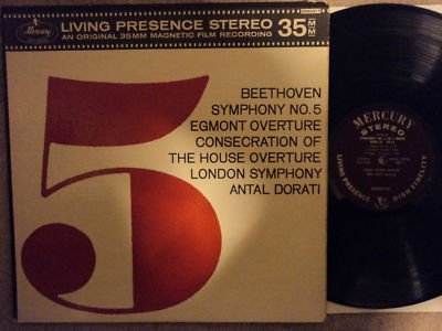 CLASSICAL - ANTAL DORATI - BEETHOVEN SYMPHONY No. 5 ON MERCURY STEREO SR 90317 A