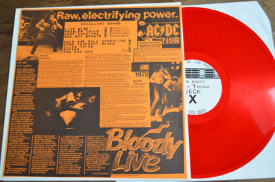 popsike.com - AC/DC - Live 78 - Bloody Live vinyl- clear red Vinyl