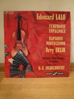 Edouard Lalo - Devy Erlih - Symphonie Espagnole - Ducretet Thomson Classical LP A