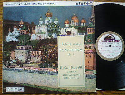 HMV ASD 428 TCHAIKOVSKY Symph No.5 KUBELIK Gold & Cream Classical LP A