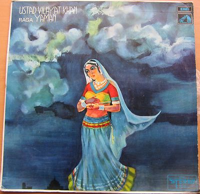Rare Indian Classical Music Vinyl LP Record - Vilayat Khan - Raga Yaman A