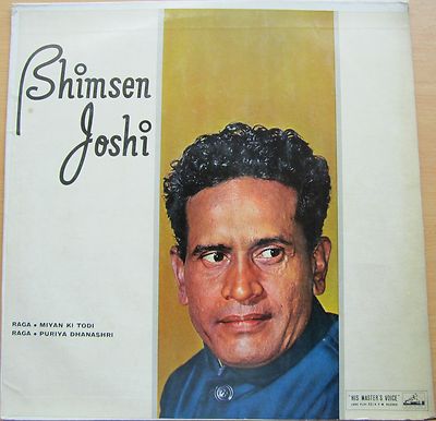 Rare Indian Classical Music LP - Bhimsen Joshi - Raga Miyan Ki Todi & Dhanashri A