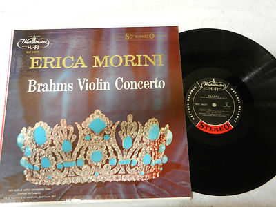 CLASSICAL LP- ERICA MORINI BRAHMS VIOLIN CONCERTO - RARE STEREO WST 14037 MINT- A
