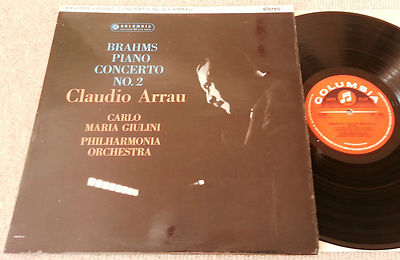COLUMBIA SAX 2466 BRAHMS Piano Concerto No.2 ARRAU NM Classical Piano A