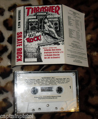 popsike.com - THRASHER SKATE ROCK Vol.1 ORIG 1983 CASSETTE