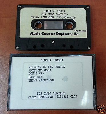 popsike.com - GUNS N' ROSES 1986 Debut Demo CASSETTE TAPE - ULTRA-RARE