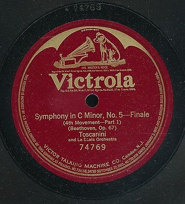 13pc78-Classical -12 inch-Victrola 74769-Toscanini A
