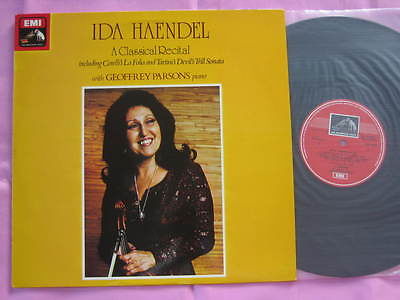 ASD 3352 IDA HAENDEL Classical Recital Corelli Tartini Geoffrey Parsons HMV A