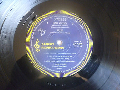 popsike.com - ACDC 1975 High Voltage Vinyl LP - Blue Roo Yellow Border ...