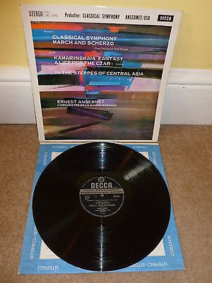 Decca SXL 2292 Prokofiev Classical Symphony Ansermet LP 1962 Wide Band Stereo A