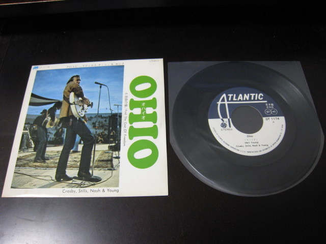 CSN&Y Ohio Japan Promo Vinyl 7 inch Single CSNY Crosby Nash Neil Young Stills A