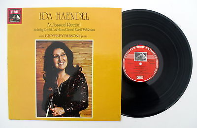 ASD 3352 Classical Recital IDA HAENDEL HMV UK 1st ED1 Near MINT A
