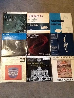 9 x EP's mixed classical, Bach, Beethoven, Handel, Tchaikovsky. A