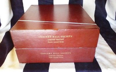 Set Of 24 Concert Hall Society Albums Boxed Sets Classical Music, Mozart, ect. A