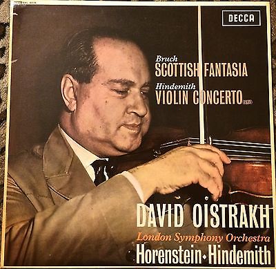 RARE CLASSICAL LP: DAVID OISTRAKH "Hindemith - Violin concerto" A
