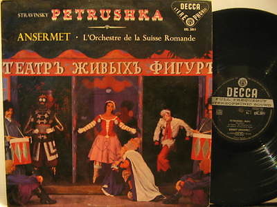 ERNEST ANSERMET U.K. LP STRAVINSKY PETRUSHKA Classical WITH BLUE BORDER ON BACK A