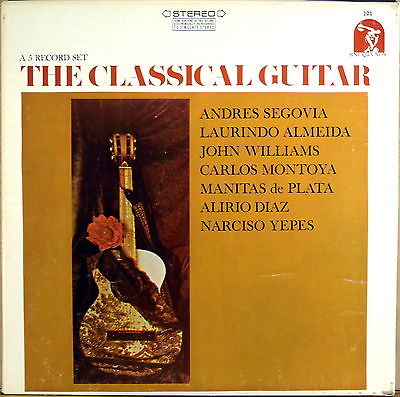 5 LP BOX SINE QUA NON Classical Guitar SEGOVIA ALMEIDA MONTOYA YEPES DIAZ 101 A