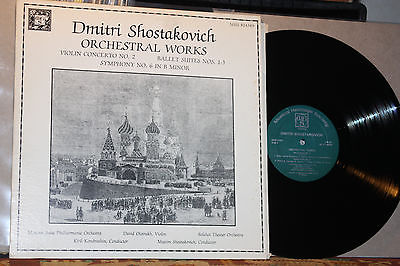 Dmitri Shostakovich ?&ndash; Dmitri Shostakovich: Orchestral Works 1981 Classical LP A