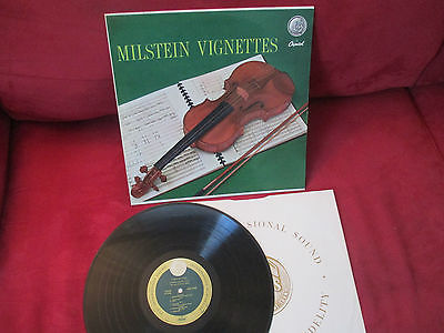 Milstein Vignettes, Nathan Milstein on Violin Classical LP Capitol P-8396 A